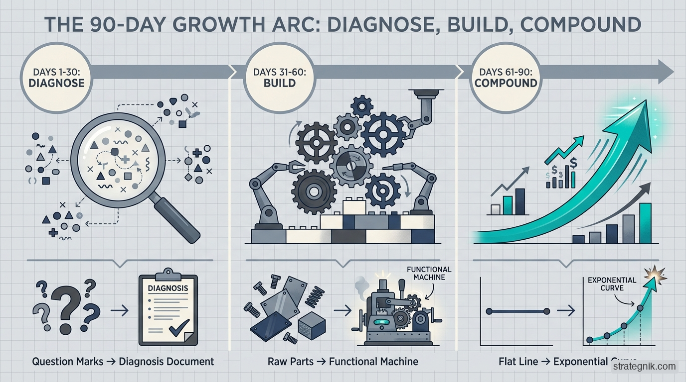 What a Fractional CMO Should Do in the First 90 Days at a Series A Company